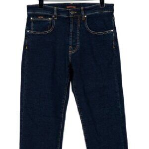 $350! NWT Sease Men's Kito-82R Navy Blue 5-Pocket Jeans - EU 48 (Medium)